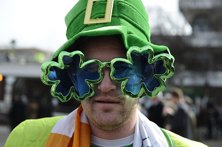 St Patricks Day: Racegoers enjoy St Patricks Day at Cheltenham racecourse