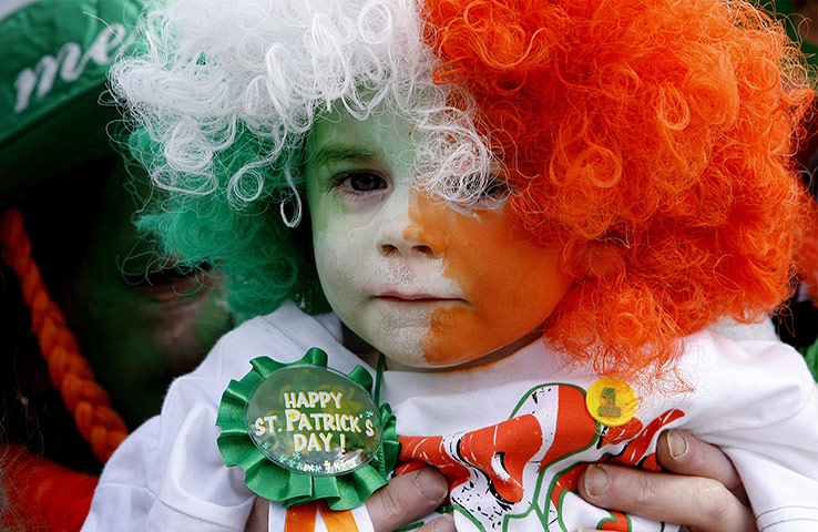 St Patricks Day: People line the streets of Dublin for the annual St Patrick's Day parade