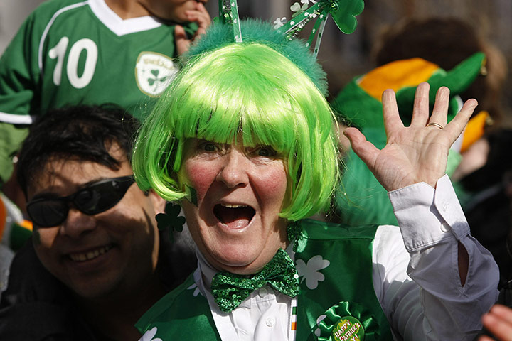 St Patricks Day: People line the streets of Dublin for the annual St Patrick's Day parade