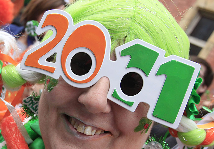 St Patricks Day: People line the streets of Dublin for the annual St Patrick's Day parade