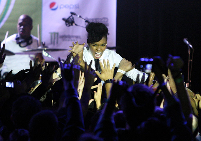 SXSW Festival: Janelle Monae performs onstage