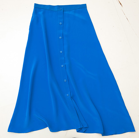fashion briefing 210311: Top Shop Blue skirt