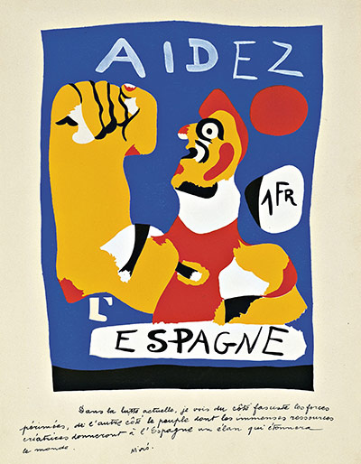 Joan Miró : Help Spain (Aidez l'Espagne), 1937