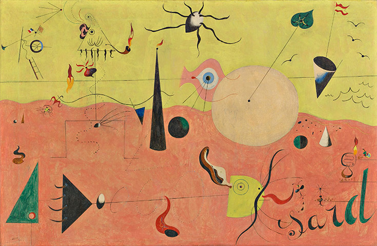 Joan Miró : The Catalan Landscape (The Hunter), 1923-4