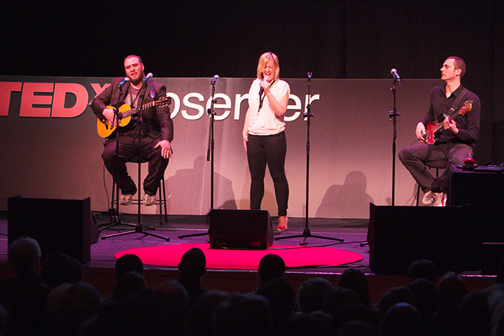 TEDx: Alice Russell performs on stage at the Observer TEDx event