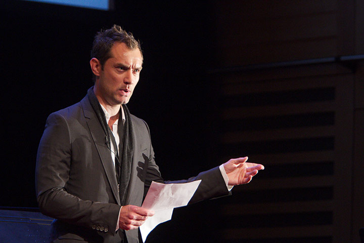 TEDx: Jude Law introduces Natalia Kaliada at Observer TEDx