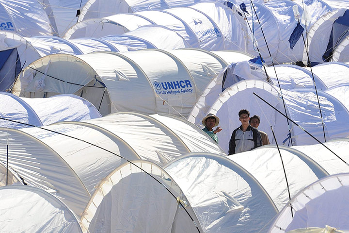 Libya unrest continues: A refugee camp, 10 kilometers from the Ras Jdir