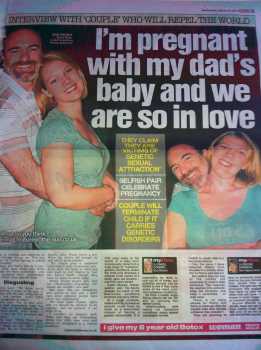  ... the headline "Im pregnant with my dads baby and we are so in love
