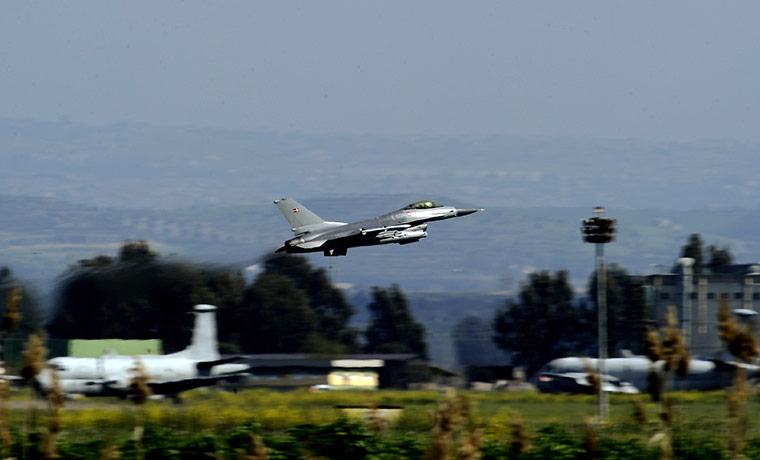 Libya chaos: An F16 fighter from Denmark's air force takes off from Sigonella