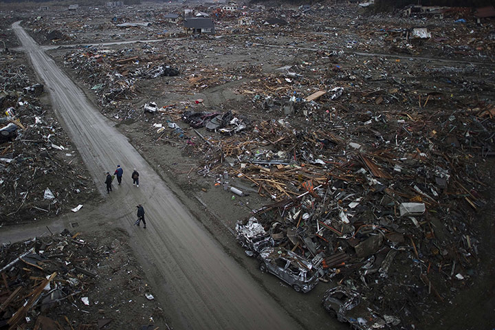 Japan survivors: Tsunami damaged city of Rikuzentakata