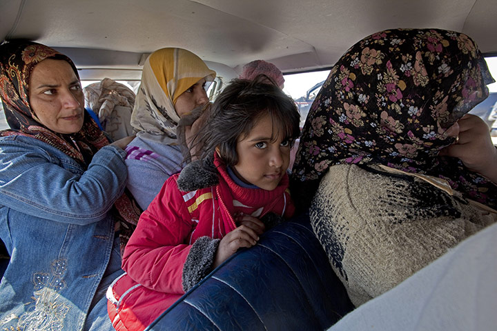 Sean Smith in Libya: 23 March: Civilian refugees flee the town of Ajdabiya