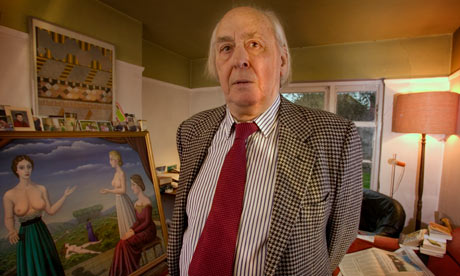 JG Ballard at home in 2004