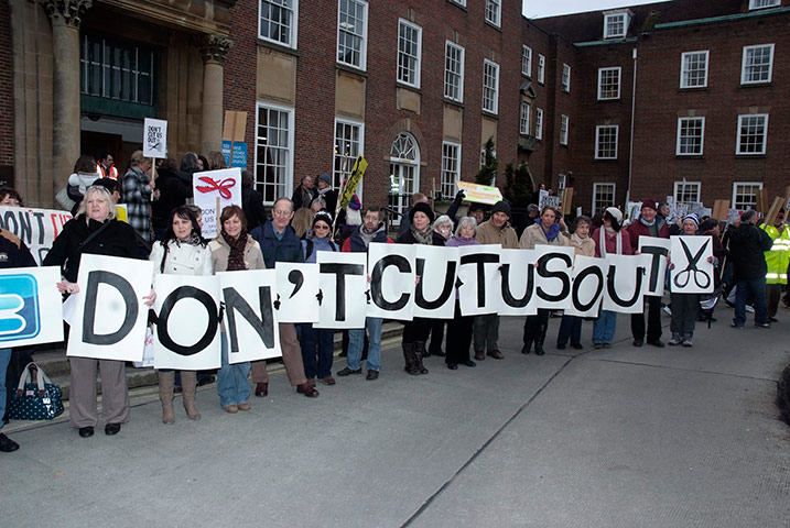 Cuts Gallery: Don't Cut Us Out, West Sussex protest