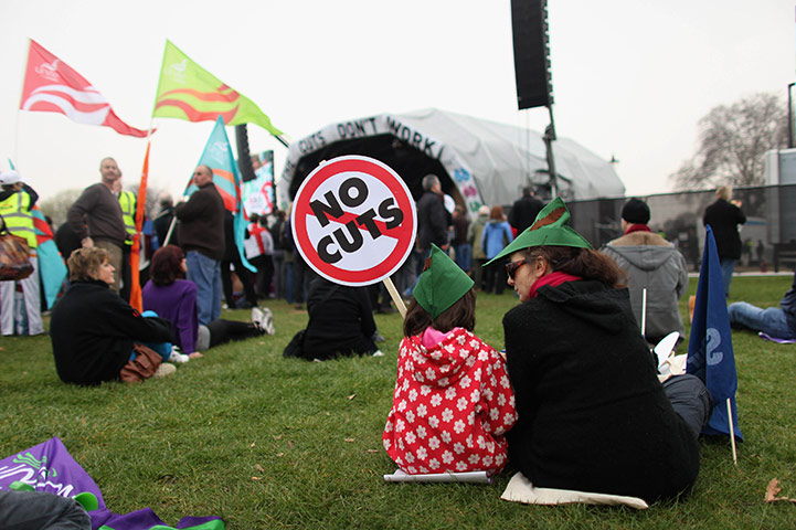 London Protest: Members of the public attend a mass rally in Hyde Park