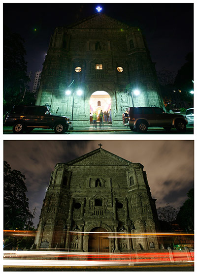 Earth Hour: Our Lady of Remedies Parish has her lights turned off for Earth Hour
