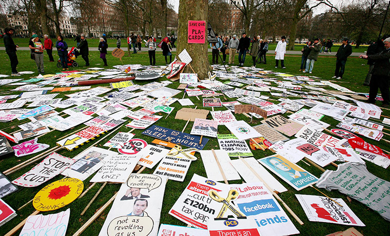 March against cuts: Thousands march in protest to Coalition cuts