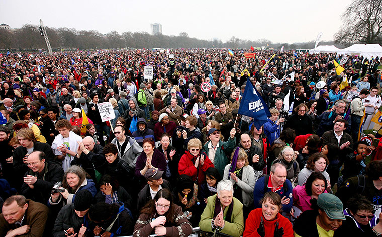 March against cuts: Thousands march in protest to Coalition cuts