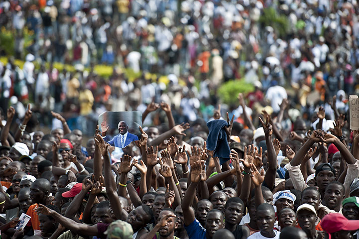 24 hours in pictures: Mass rally in Abidjan in support for Ivory Coast's Laurent Gbagbo