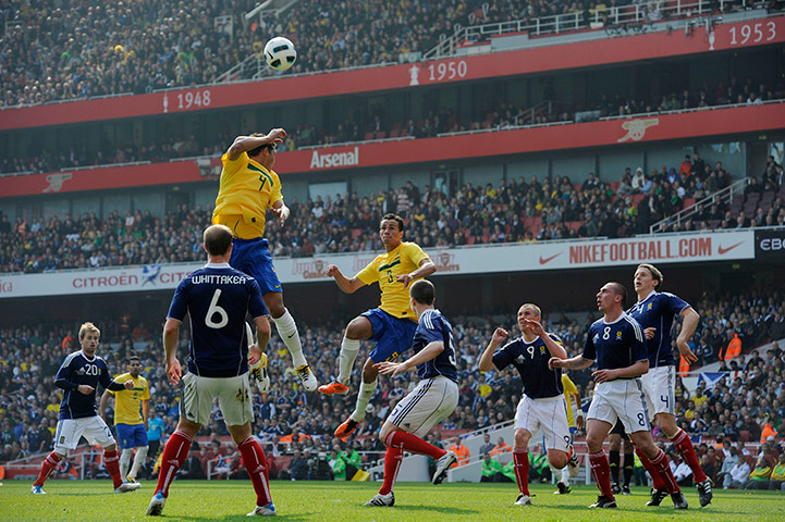 Football: Brazil v Scotland