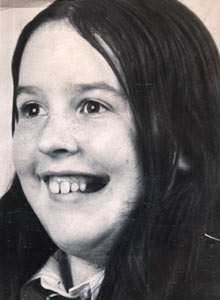 Majella O’Hare was 12 years old when she was shot twice in the back by a British army soldier in 1976. Photograph courtesy of Pacemaker. 