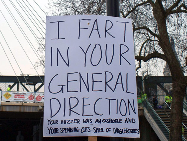 cuts march : Steve B