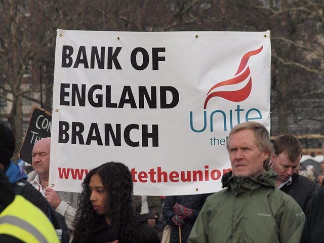 cuts march : Jonny Fisher