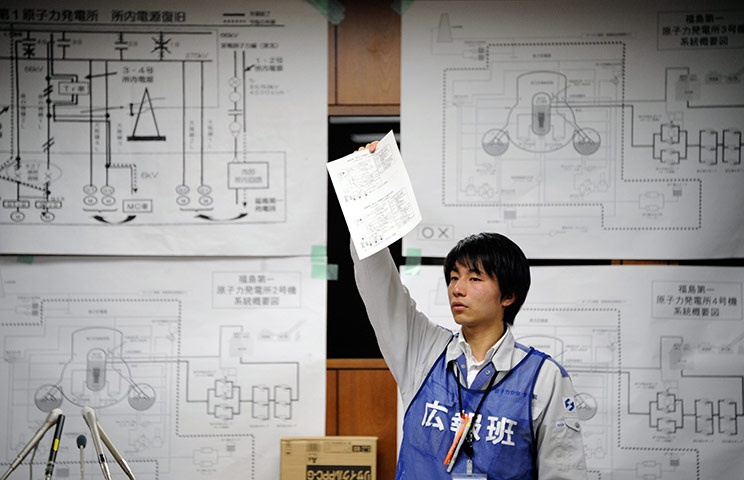 Japan: An employee at the Nuclear and Industrial Safety Agency (NISA), Tokyo
