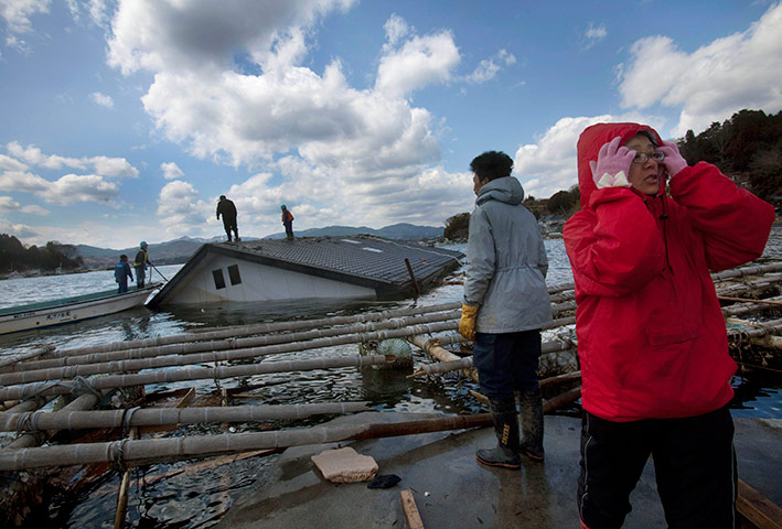Japan: Submerged home on Oshima Island, Japan