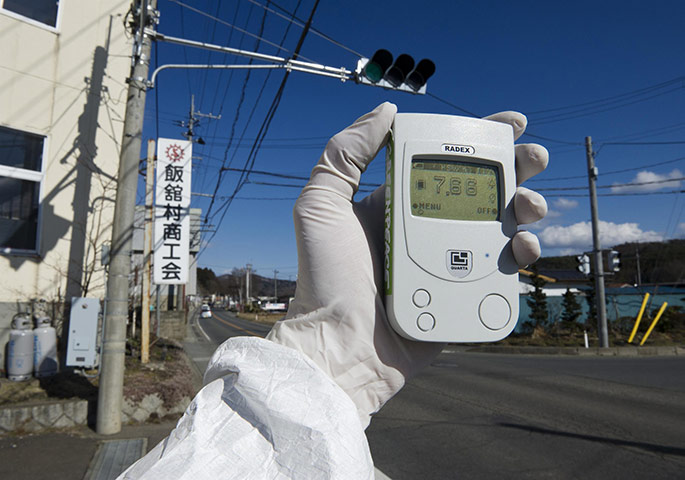 Japan earthquake: Fukushima nuclear accident  Geiger counter to monitor radioactivity levels