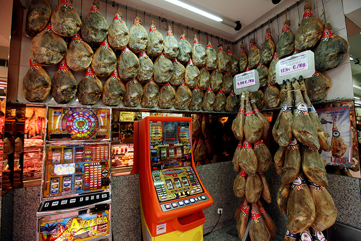 Graeme Robertson in Spain: Pork and fruit machines in a the Museo del Jamon