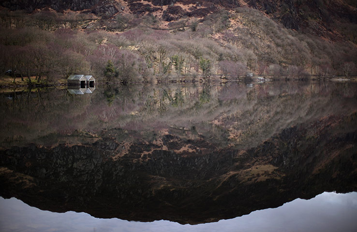 24 hours in pictures: A view of Llyn Dinas in Snowdonia National Park, Wales