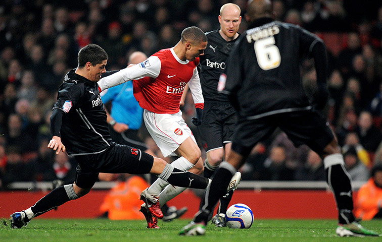 Wednesday FA Cup: Kieran Gibbs is more elegant when he tries to take on the Orient defence