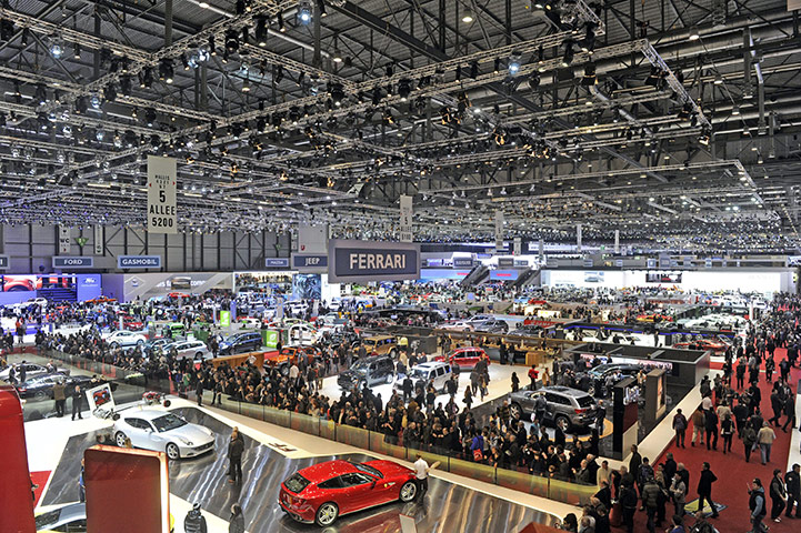 Geneva Motor Show: Visitors crowd at the Palexpo fairground halls