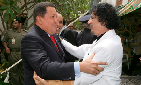 Muammar Gaddafi Hugo Chavez