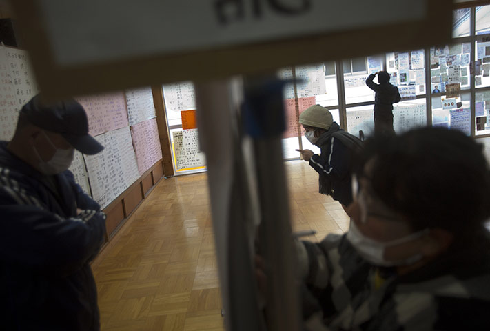 From the agencies: names of the missing inside a shelter in Rikuzentakata