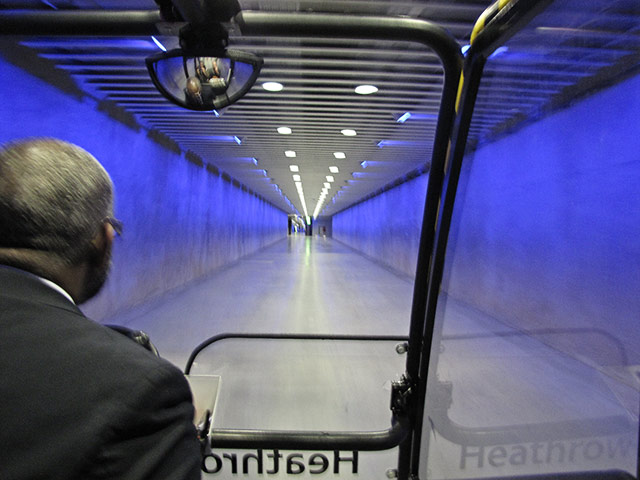Week in pics: Stipe: Heathrow underground transport