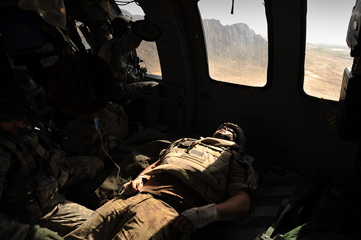 24 hours in pictures: A wounded Canadian soldier in Afghanistan 