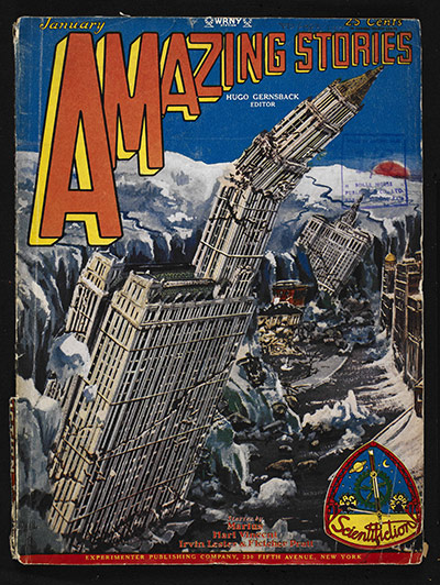 Out of this world: Amazing Stories, January 1929, front cover