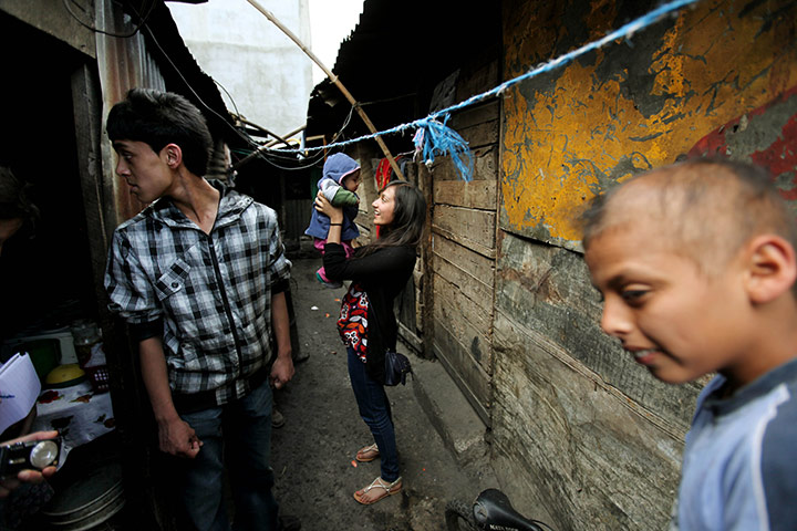 Guatemala Toybox Charity: Yasir Yeahia (left) and Navdeep Bual see where street children live in the poor areas of Guatemala City