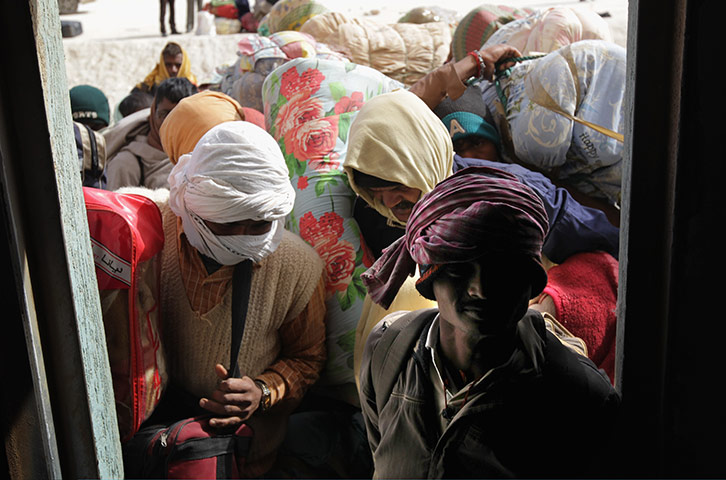 Libya protests: Indian labourers arrive at the Benghazi port