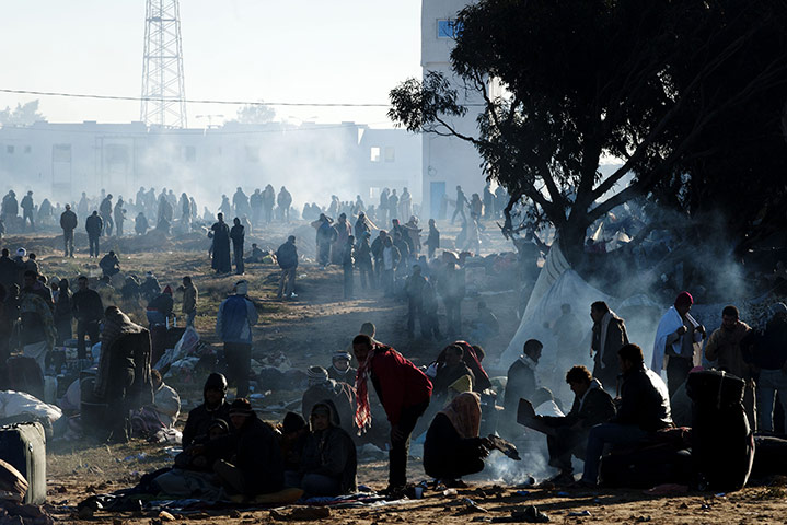 Libya protests: Choucha refugee camp