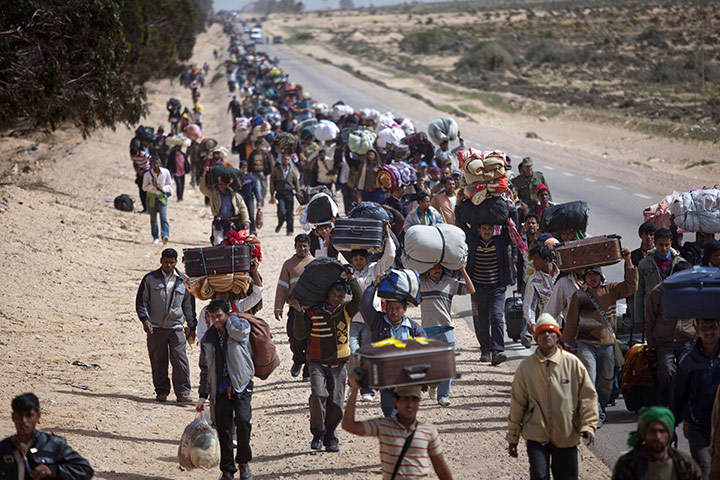 libya unrest continues: Thousands of Bangladeshi migrant