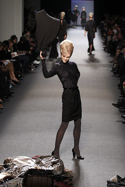 Paris Fashion Week: A creation by French designer Jean-Paul Gaultier Paris Fashion Week