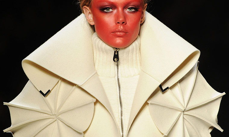 Paris Fashion Week: A creation by Dutch designers Viktor and Rolf during Paris Fashion Week