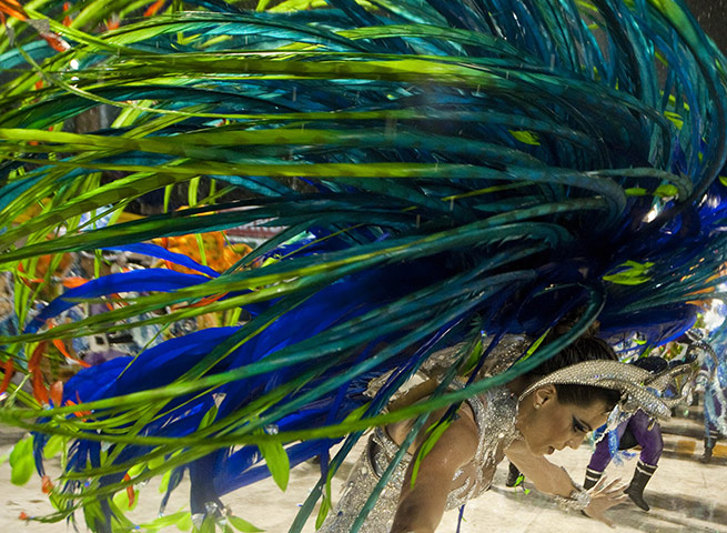 Rio Carnival Tuesday: Revelers of Rio de Janeiro's samba school