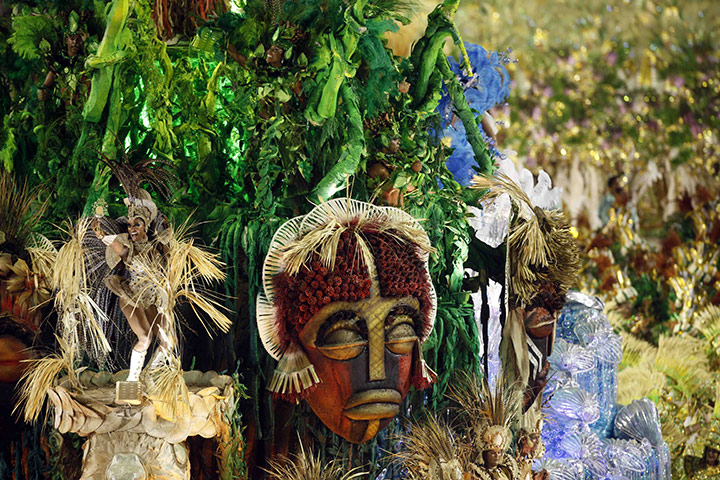 Rio carnival: A member of Mocidade Independente samba school