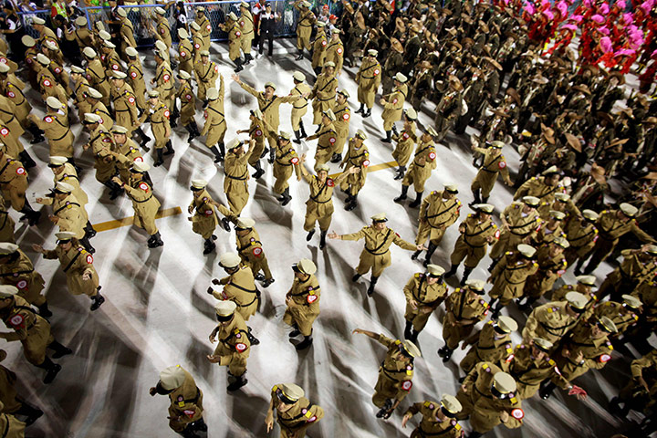 Rio carnival: Performers from the Salgueiro samba school