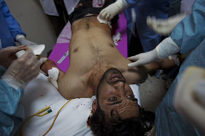 Sean Smith: 2 March: A man injured during fighting near Brega's university