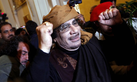 Libyan strongman Gaddafi visits Rixios hotel in Tripoli