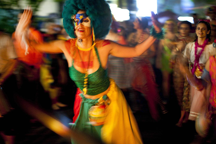 from the agencies : Mameludicos Euforicos street carnival parade in Rio de Janeiro